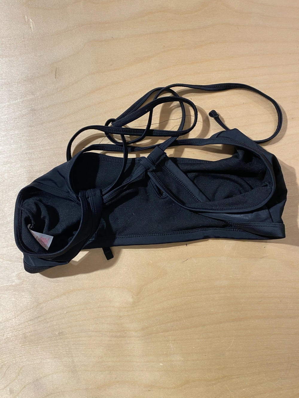 Xhilaration Black Strappy Bikini Top XL (RG) - Picture 5 of 6